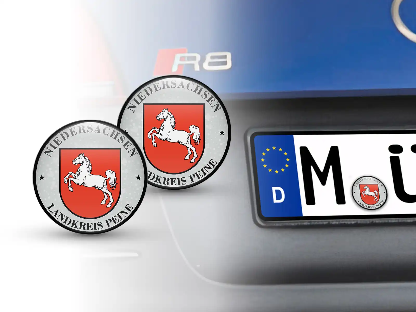 TÜV PlaketteLandkreis Peine Nummernschild plakette